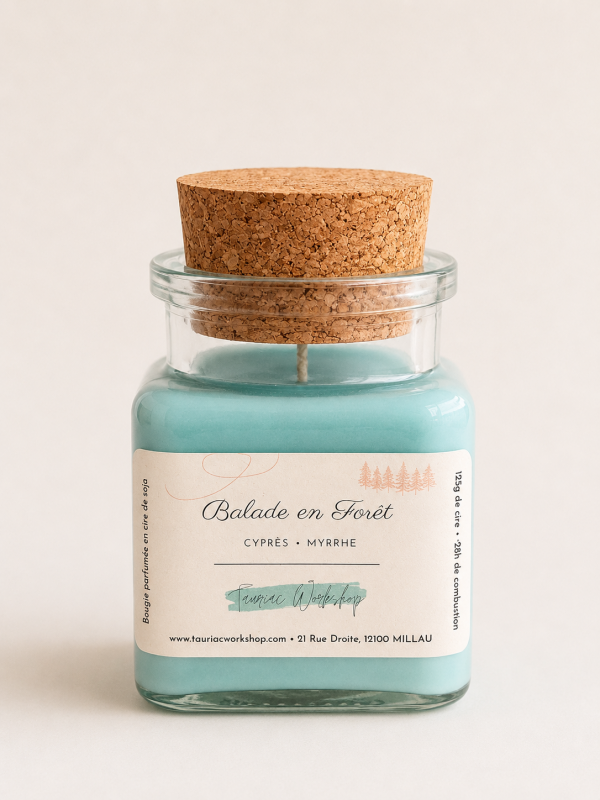 Bougie parfumée Balade en Foret Tauriac Workshop