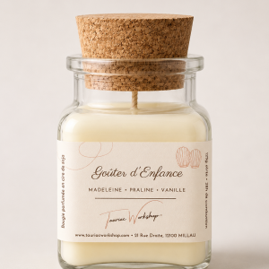 Bougie parfumée Goûter d'Enfance Tauriac Workshop