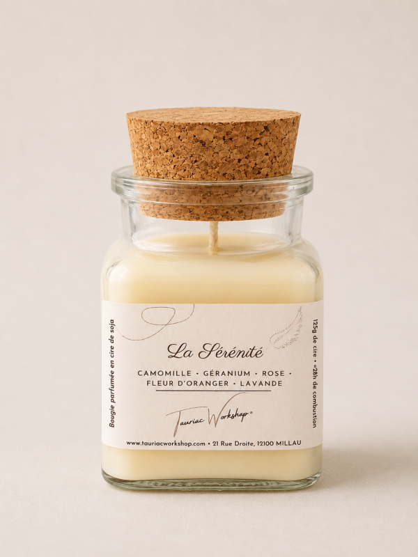 Bougie parfumée La Sérénité Tauriac Workshop
