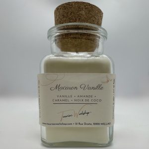 Bougie parfumée "Macaron Vanille" de Tauriac Workshop