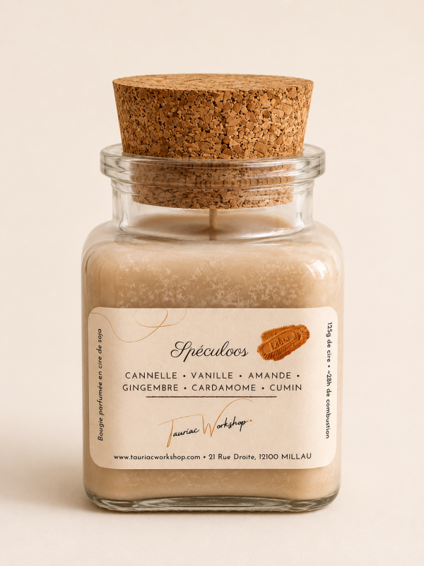 Bougie parfumée Spéculoos Tauriac Workshop