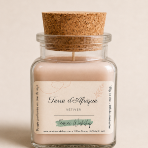 Bougie parfumée Terre d'Afrique Tauriac Workshop