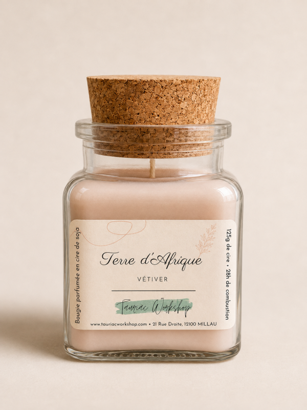 Bougie parfumée Terre d'Afrique Tauriac Workshop