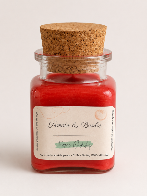 Bougie parfumée Tomate & Basilic Tauriac Workshop