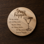 Dessous de verre Cocktail Grasshopper Tauriac Workshop