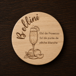 Dessous de verre Cocktail Bellini Tauriac Workshop