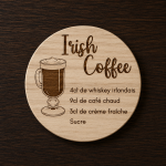 Dessous de verre Cocktail Irish Coffee Tauriac Workshop