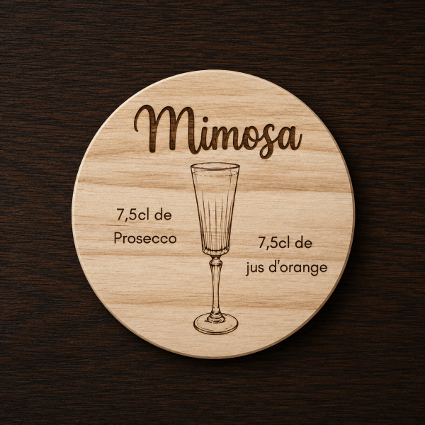 Dessous de verre Cocktail Mimosa Tauriac Workshop