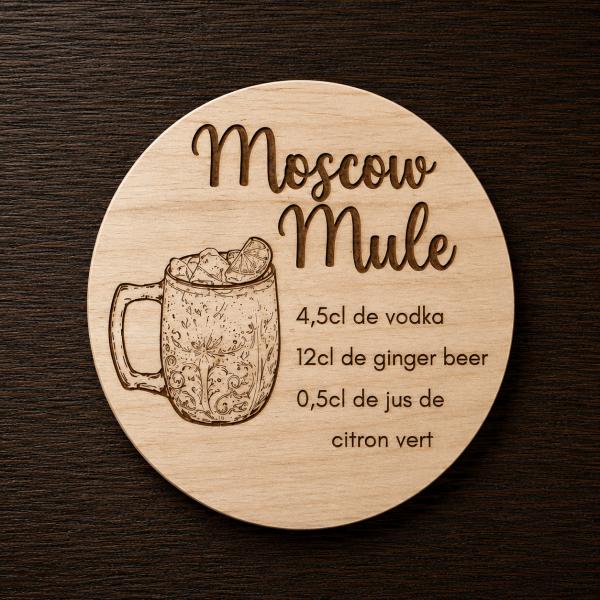 Dessous de verre Cocktail Moscow Mule Tauriac Workshop