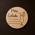 Dessous de verre Cocktail Piña Colada Tauriac Workshop