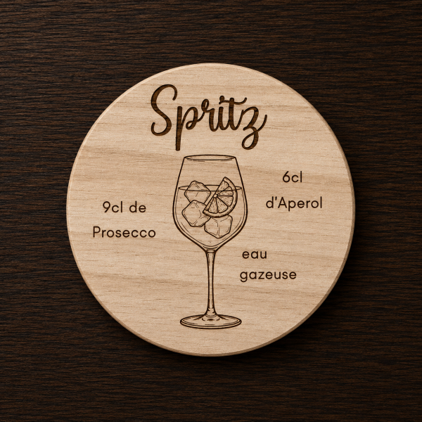 Dessous de verre Cocktail Spritz Tauriac Workshop