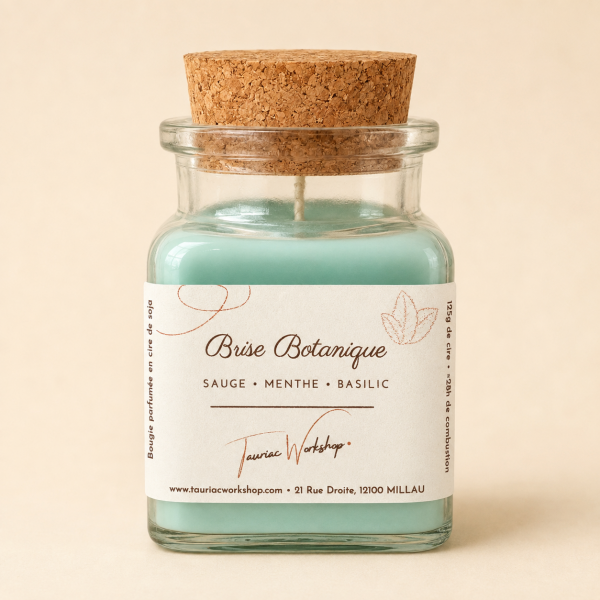 Bougie parfumée Brise Botanique Tauriac Workshop