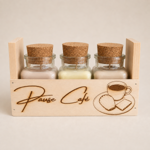 Coffret 3 bougies parfumées Pause Café Tauriac Workshop